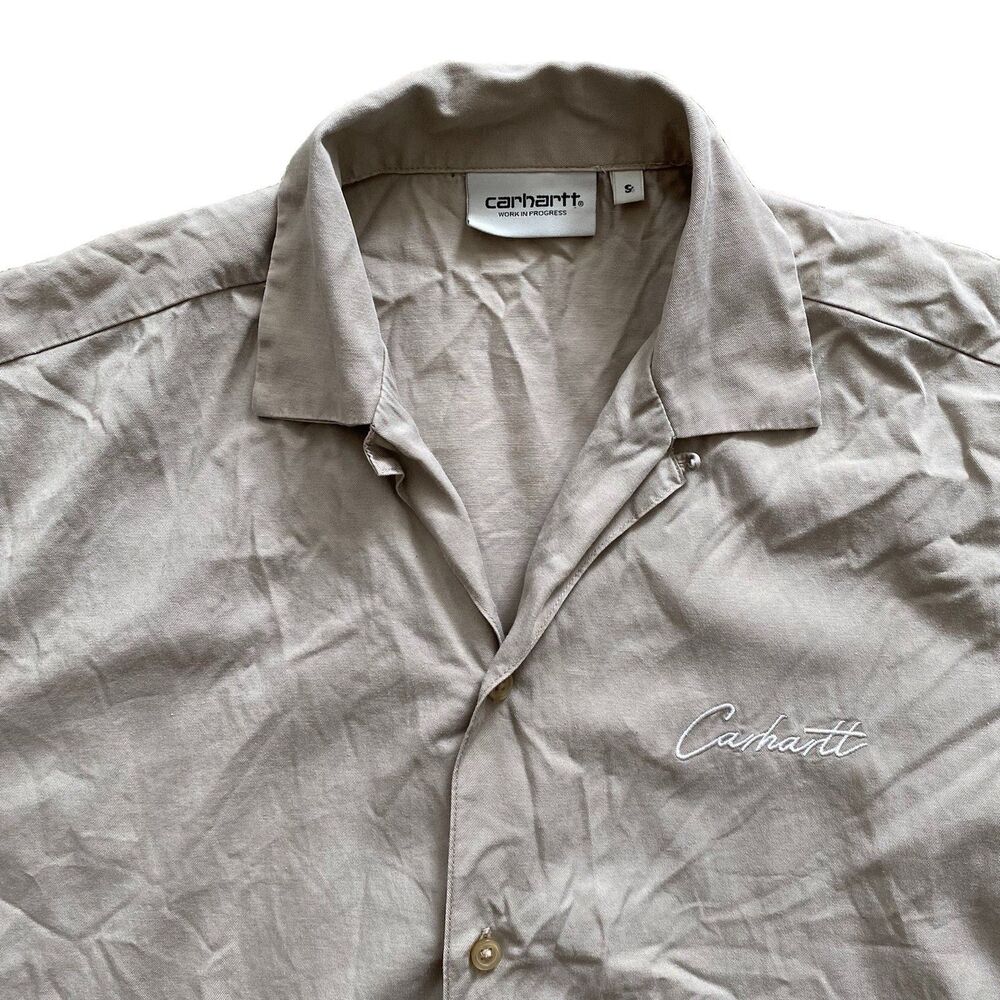 Carhartt WIP Delray Shirt Small Loop Collar Tencel Square Hem Work in Progress